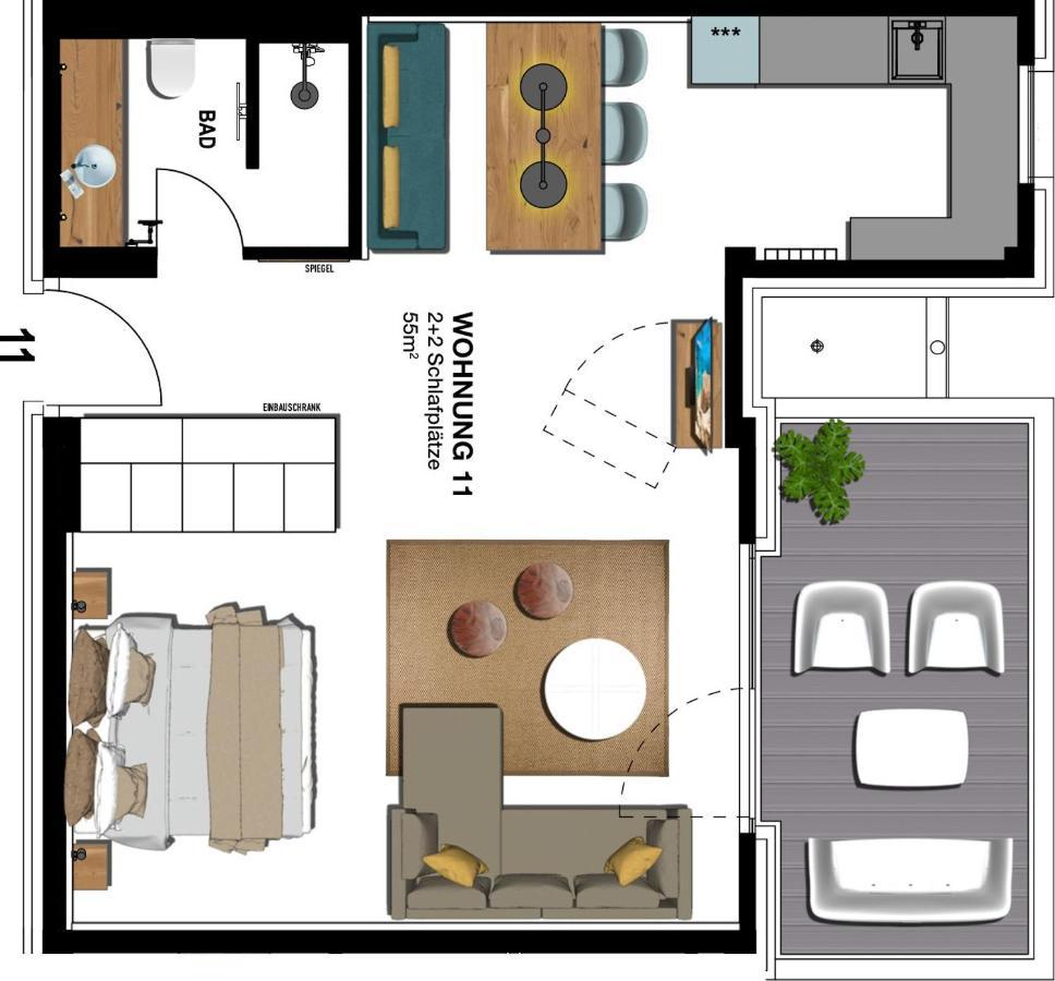 Seebruecke Heringsdorf - 1-Raum-Appartement Mit Balkon S11 Dış mekan fotoğraf